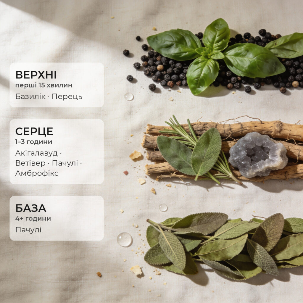 Ноти аромату Bois Mystique · Accent 50 мл