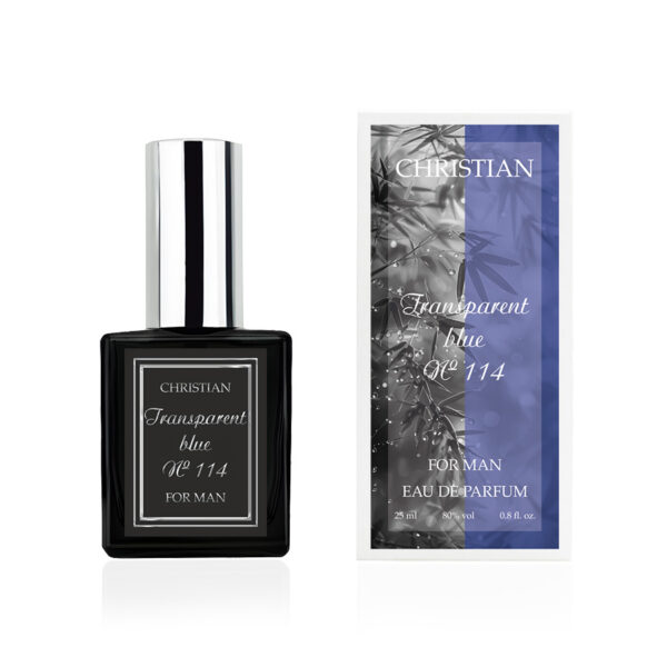 Парфумована вода для чоловіків «Transparent blue» Christian 25 ml K-25 № 114