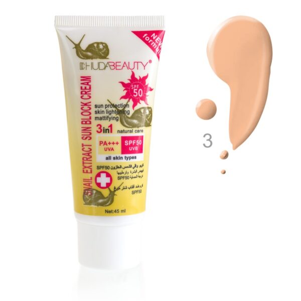 BB крем SPF50 Snail Extract Sun Block Cream 45ml №3