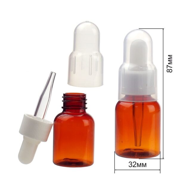 BS-002 20 ml флакон-крапельниця (brown+прозорий)