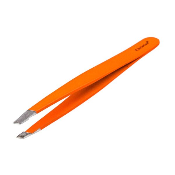 Пінцет скошений Christian CTW-111 Orange — фото 2