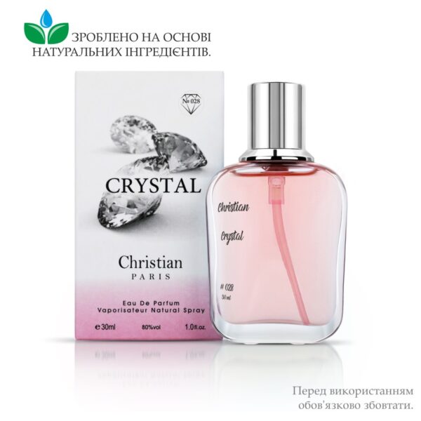 Жіночий парфум Crystal Christian 30 ml № 028 за мотивами "Bright Crystal" VERSACE