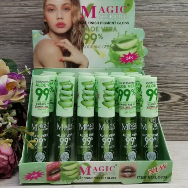 Блиск для губ, що проявляється Aloe 99% LC-833