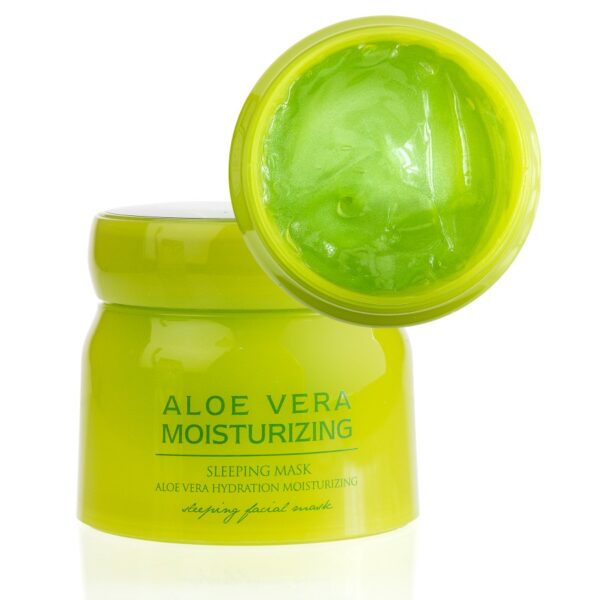 Нічна зволожуюча маска для обличчя з екстрактом алое Aloe Vera 100 g CMD-100