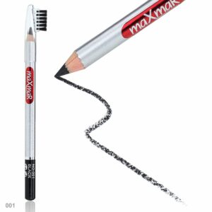Олівець для брів зі щіточкою maXmaR mc-003 №01 Black