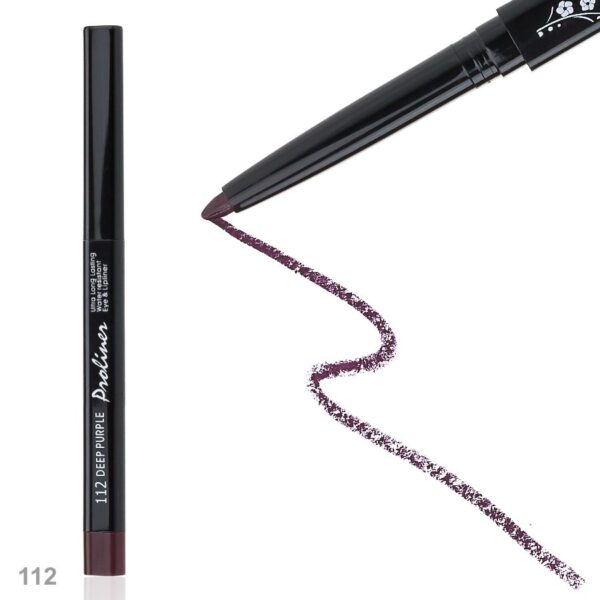 Олівець автоматичний для очей та губ з точилкою PEL-02 № 112 Deep purple