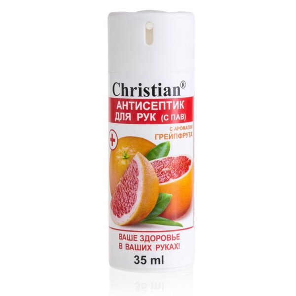 Антисептик для рук із ароматом грейпфрута 35ml Christian CA-35 G