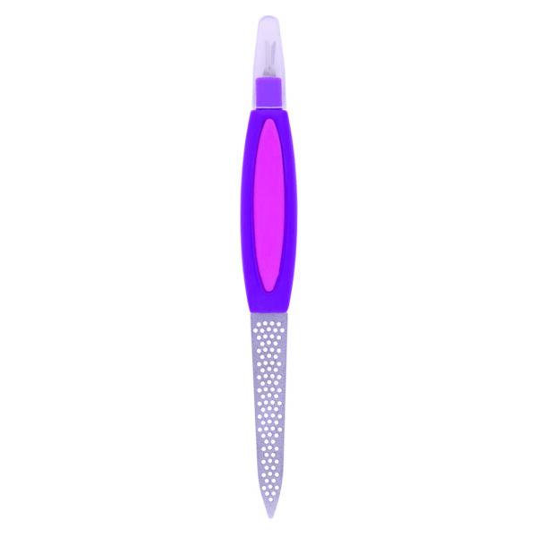 Пилочка для нігтів з різцем (180grit) Romantic Collection RNF-411 Violet