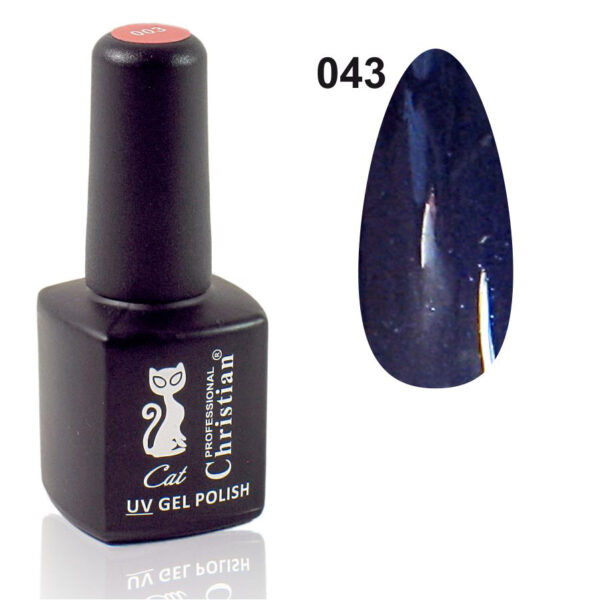 Гель-лак CGP-07 № 43 7,3ml Синя Ніч з мерехтінням