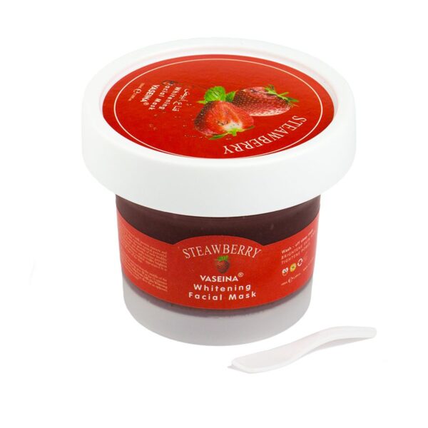 Відбілююча маска-скраб для обличчя з полуницею Vaseina Strawberry 100 ml CMD-136