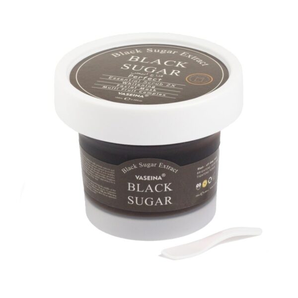 Маска-скраб для обличчя із чорним цукром Vaseina Black Sugar 100 ml CMD-137
