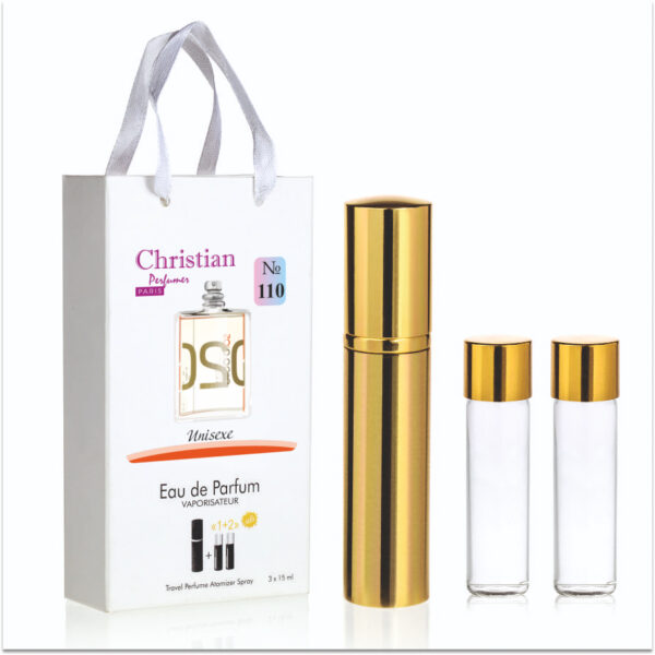 Набор унісекс парфумерії 3x12 ml Christian K-155u № 110 за мотивами "Molecule 02" ESCENTRIC MOLECULE