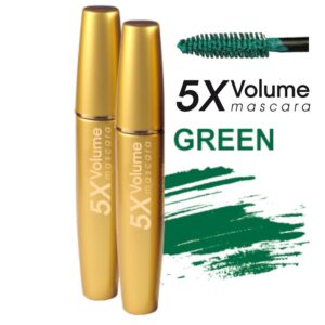 Туш для вій Gold Mascara Volume 5 X Light об'ємна maXmaR MM-0425 Green