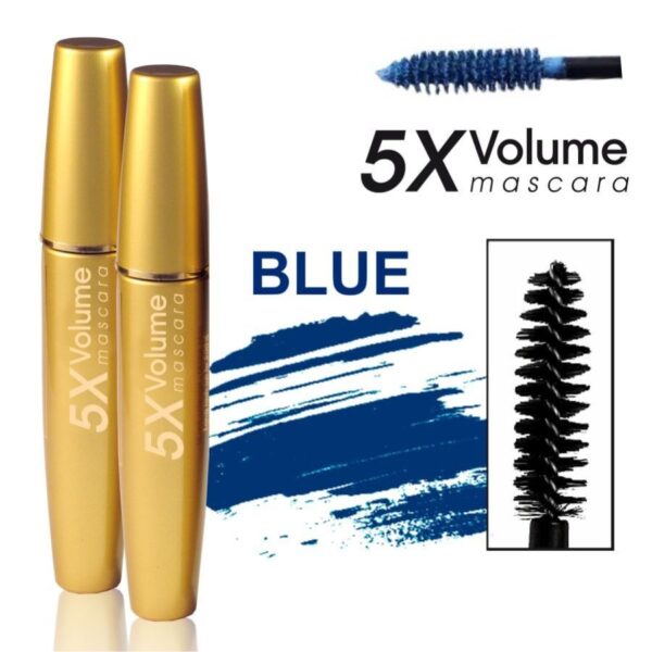 Туш для вій Gold Mascara Volume 5 X об'ємна maXmaR MM-0425 Blue