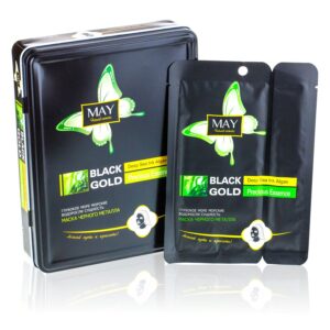 Чорна маска для обличчя Black Gold Precious Essence (омолоджуюча) CMD-023