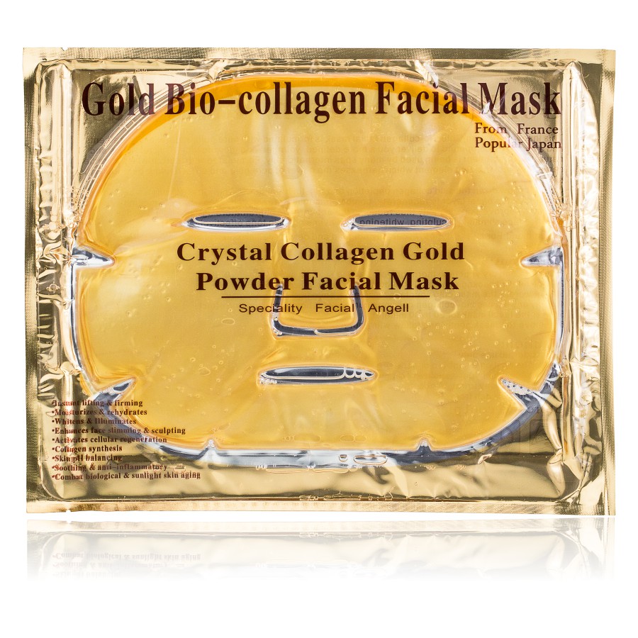 Фото Доглядова косметика Колагенова маска для обличчя із золотою пудрою (очищаюча) Bio-Collagen (Gold) CMD-094